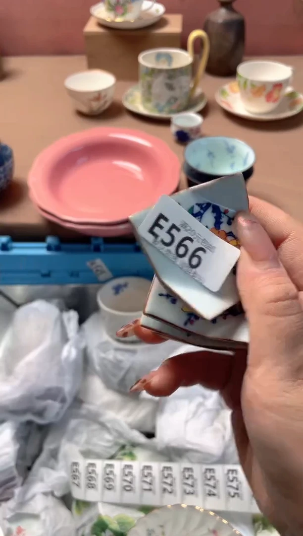 瓷片米*瓷器瓷器E566