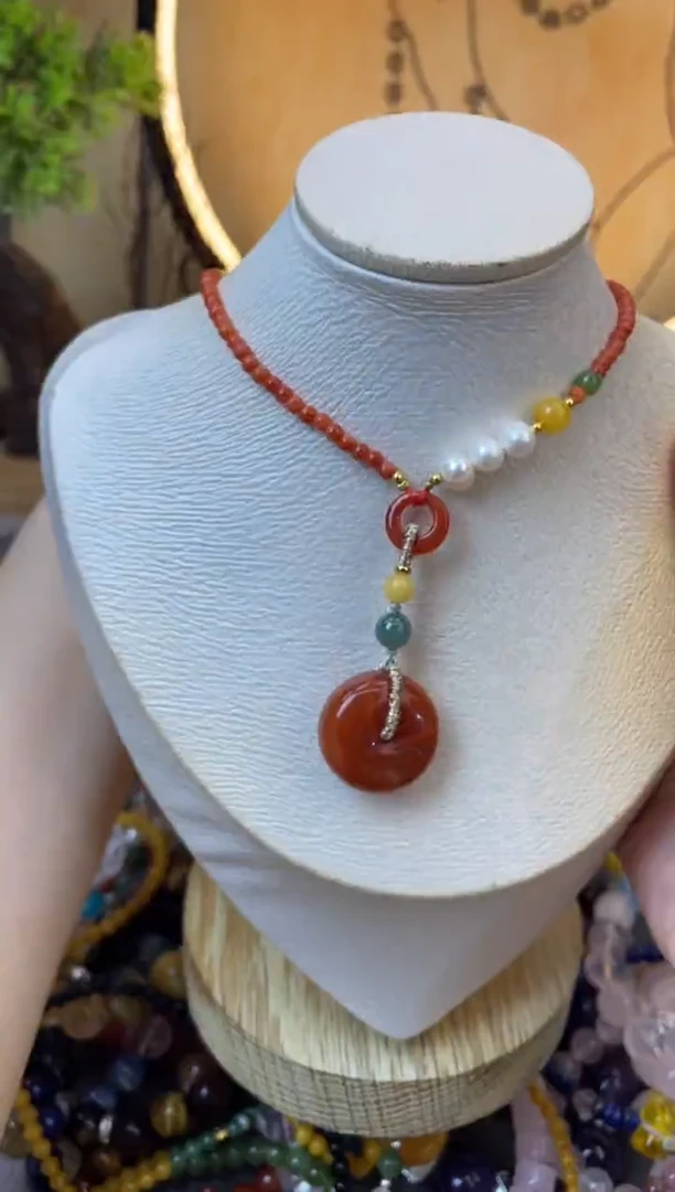 【闪购商品】玛瑙项链未镶嵌114手串