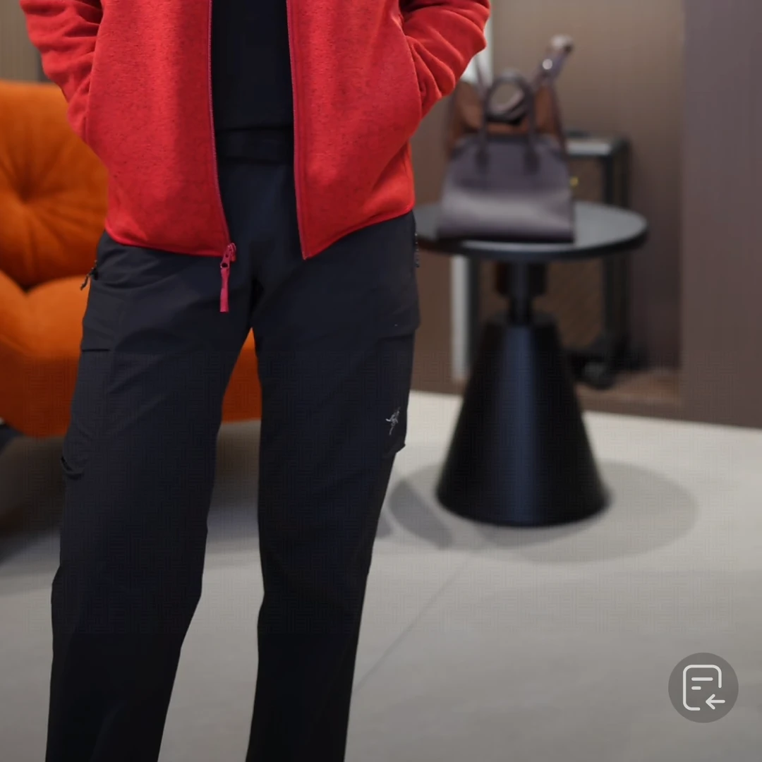 【黑黑家】冬季新款腰头弹力口袋设计净版时尚休闲裤子