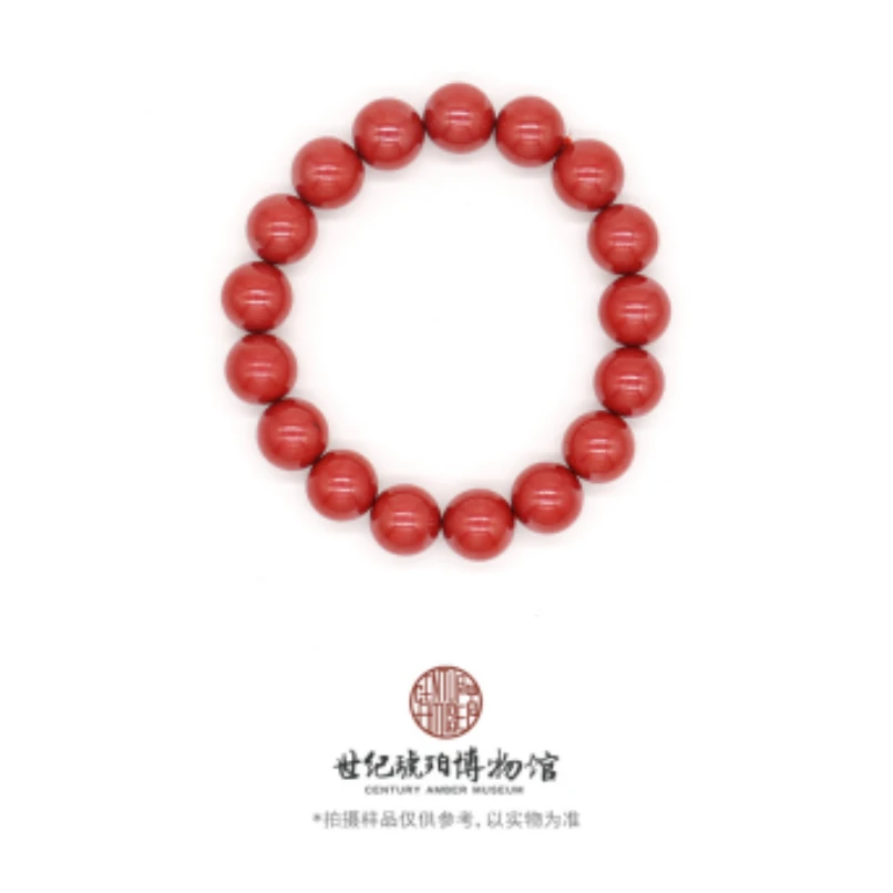 天然辰砂天然帝王砂高含量圆珠手串12mm-18000472