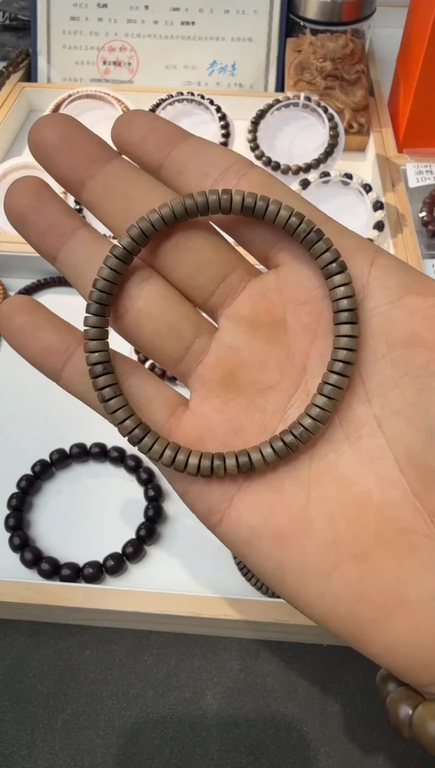 非洲檀香手串/手链阴沉药片不归圆