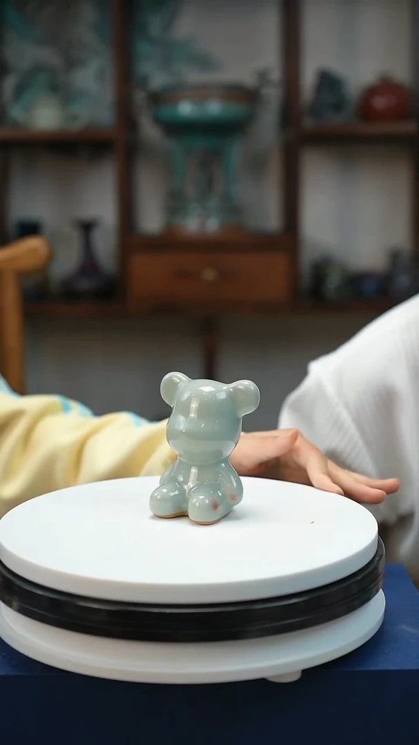 许陶文创 钧瓷茶宠小熊