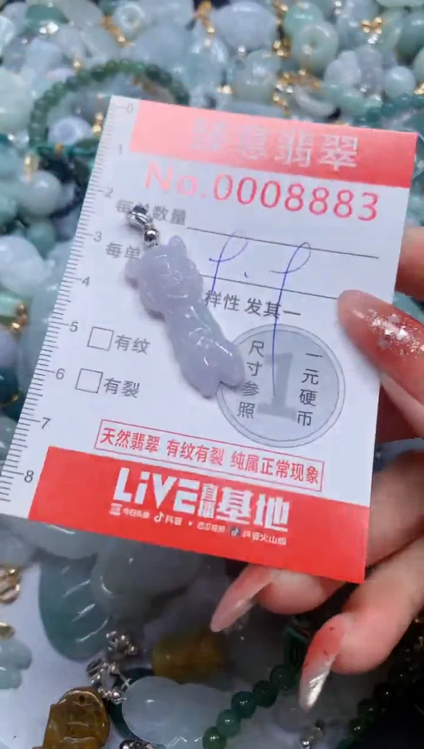 翡翠未镶嵌吊坠(不含链)8883