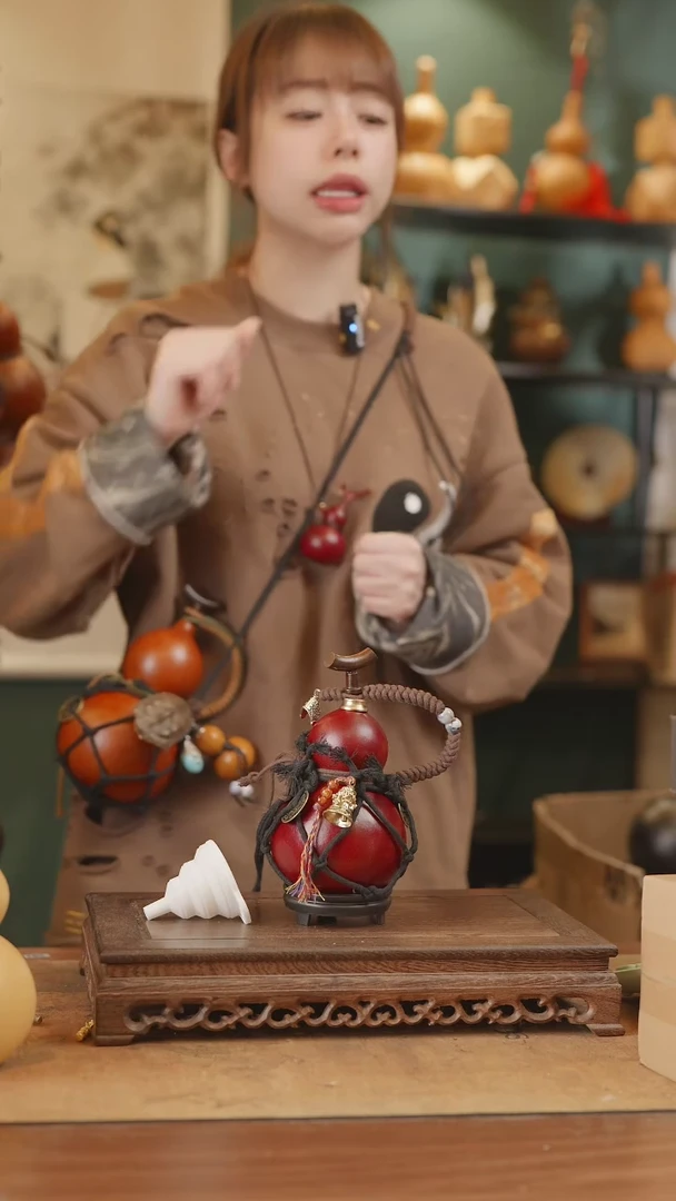 【闪购商品】7号精品天然大漆工艺防渗内胆酒葫芦~