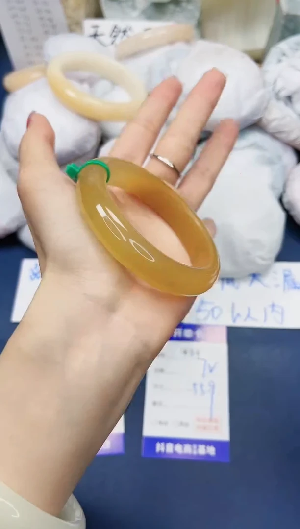 【闪购商品】石英质玉手镯未镶嵌434-财气镯-圈口55