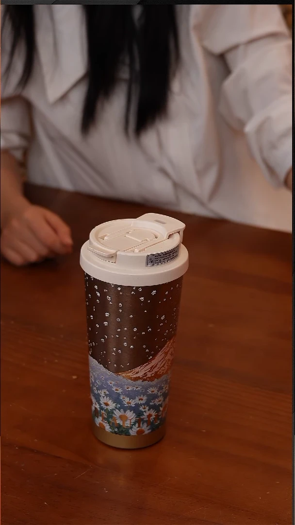 陶114-梵高系列纯钛咖啡杯520ml-希望山