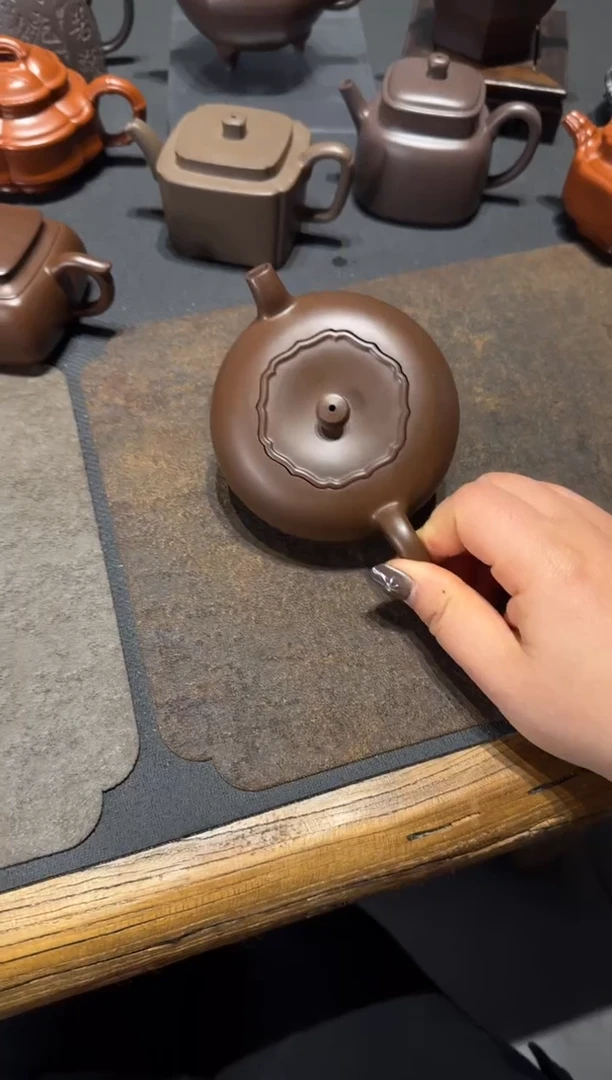 【闪购商品】紫砂茶壶柿柿如意