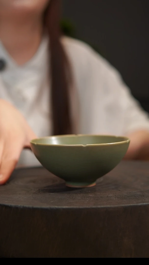 杯子葵口杯 汝州原产地  原矿老釉
