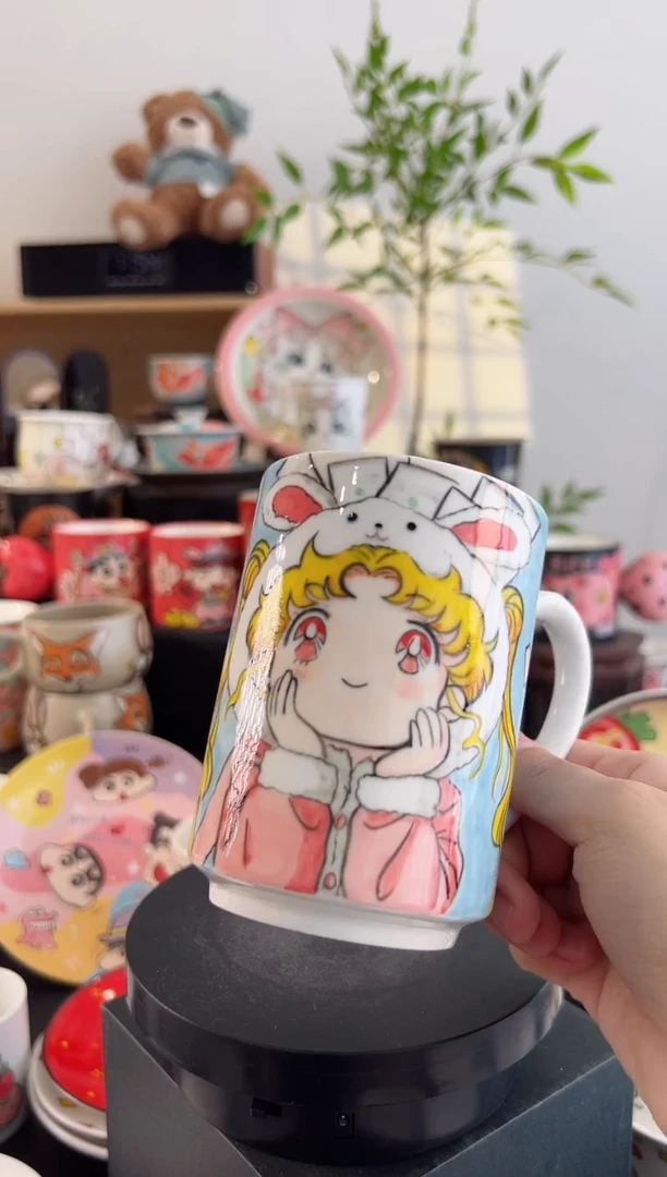 【闪购商品】摆件手工手绘陶瓷小杯杯