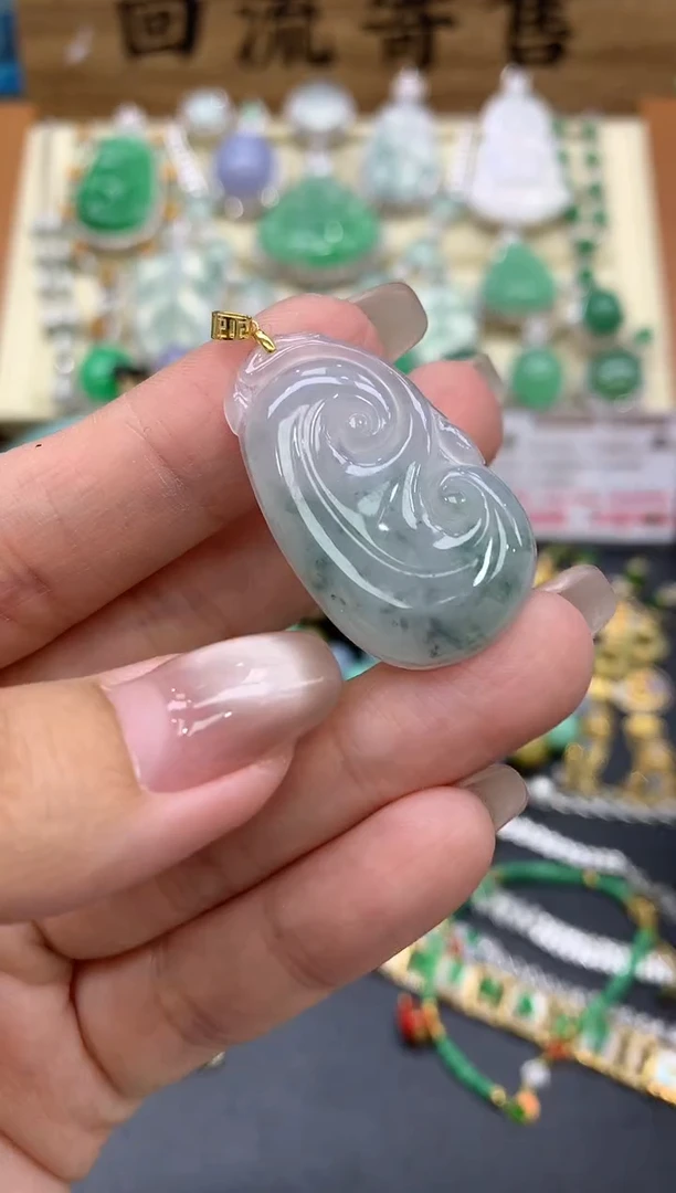 【闪购商品】翡翠颈饰18K金镶嵌201-中国好珍宝