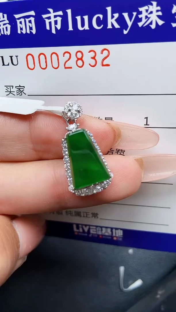 【闪购商品】翡翠颈饰银S925镶嵌2832