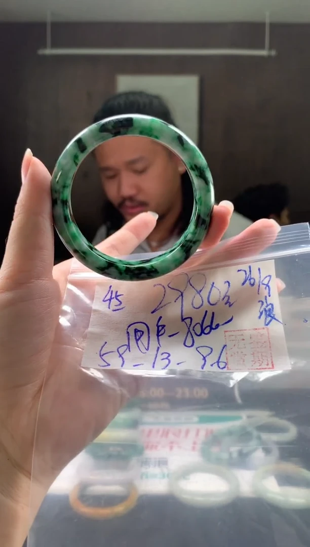 未镶嵌手镯翡翠用****6翡翠手镯 下单联系小耳机#45