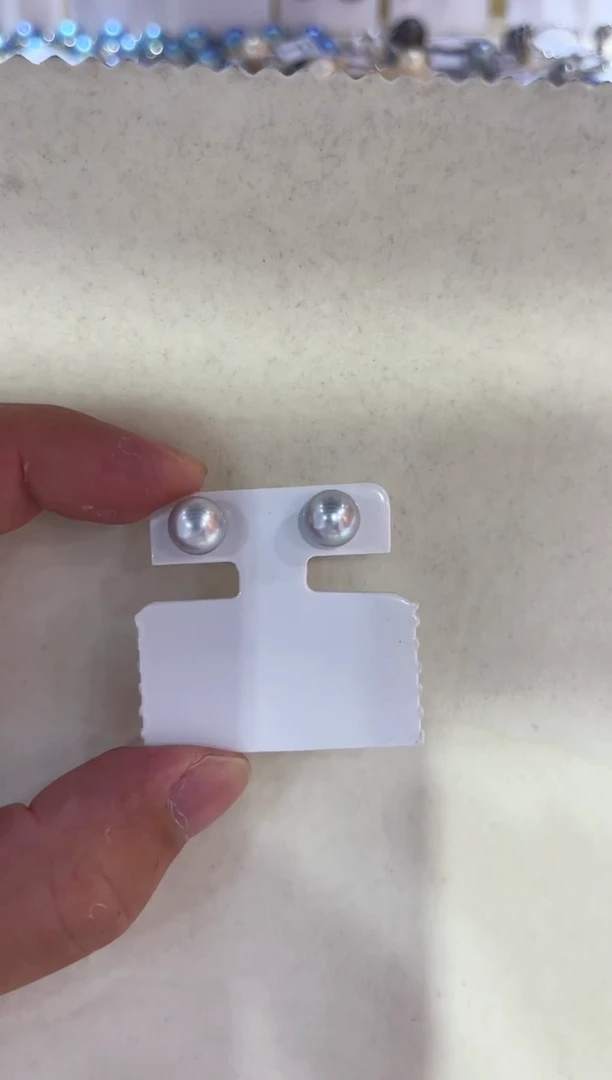 银S925镶嵌海水珍珠耳饰清货