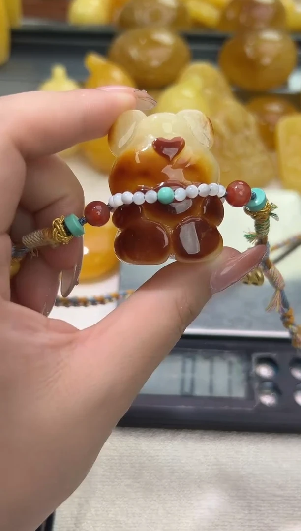 裸石琥珀未镶嵌琥珀蜜蜡吊坠