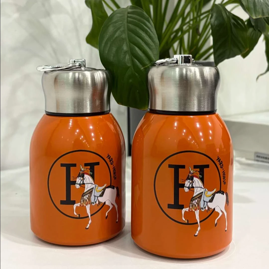 【粉丝专属】新款爱马仕橙色保温杯316内胆保温杯女士专用保温杯