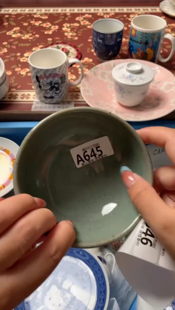 瓷片猫**草瓷器瓷器645A