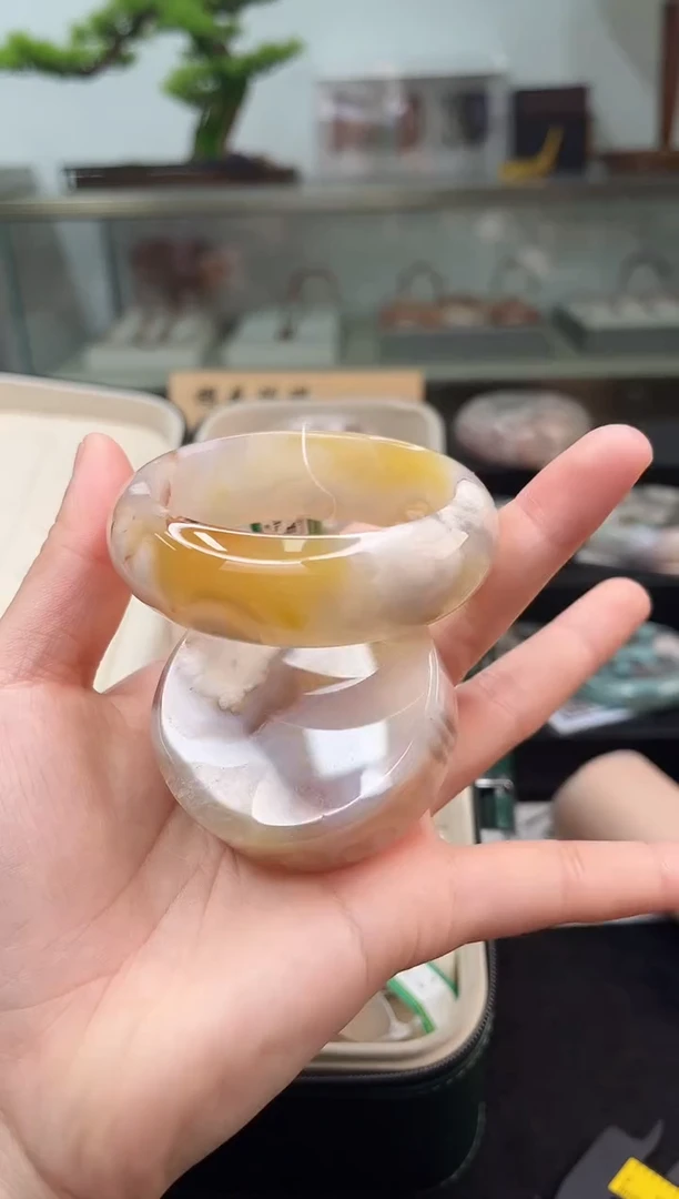 未镶嵌手镯石英质玉54圈口（赠品镯心）3515682