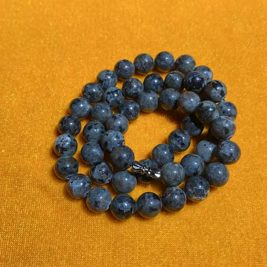 小黑珠手串一个《阿明甄选》蓝色