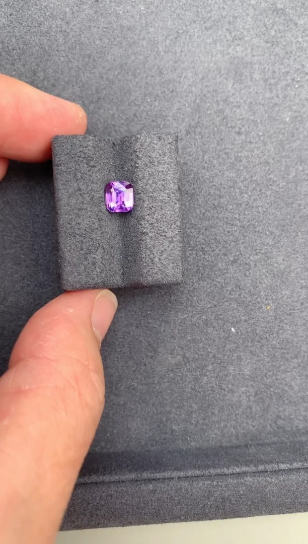 【闪购商品】彩色蓝宝石裸石未镶嵌1.1ct无烧紫蓝宝