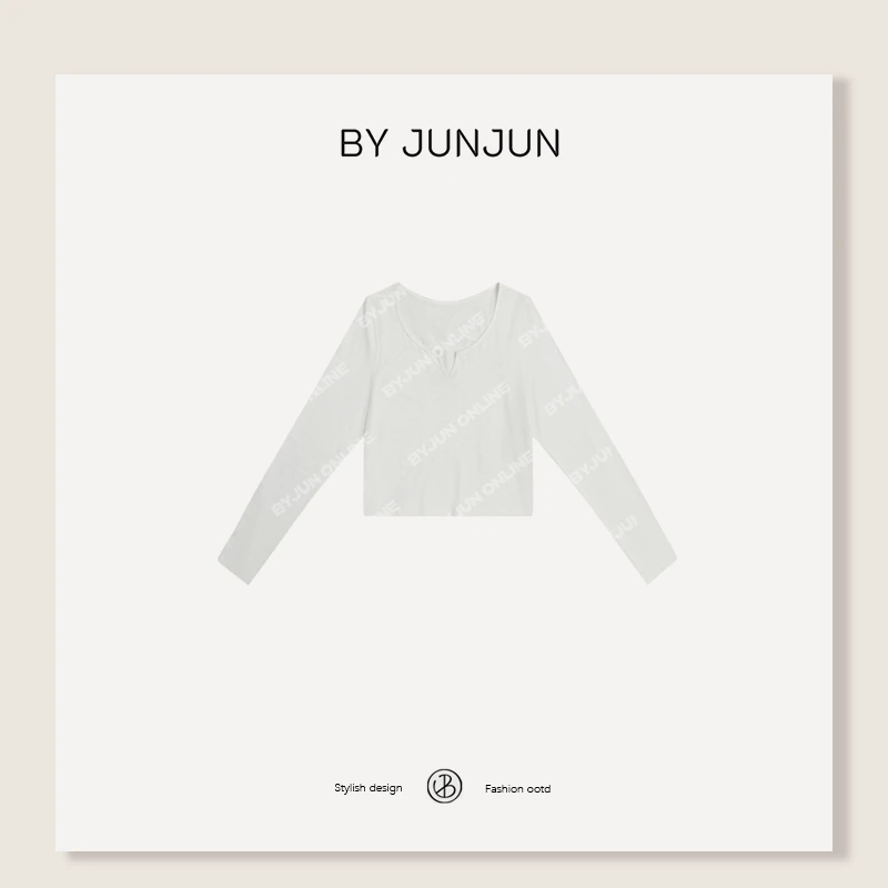 byjunjun小众设计师 新款舒适柔软面膜T百搭lulu防晒衫