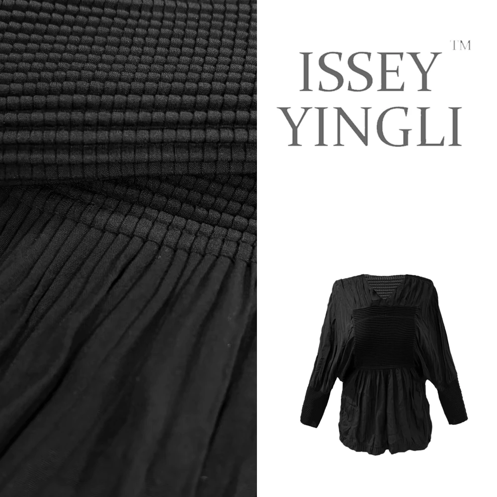 莉褶高端褶皱女士春夏重工上衣时尚百搭女装短袖气质上衣2706