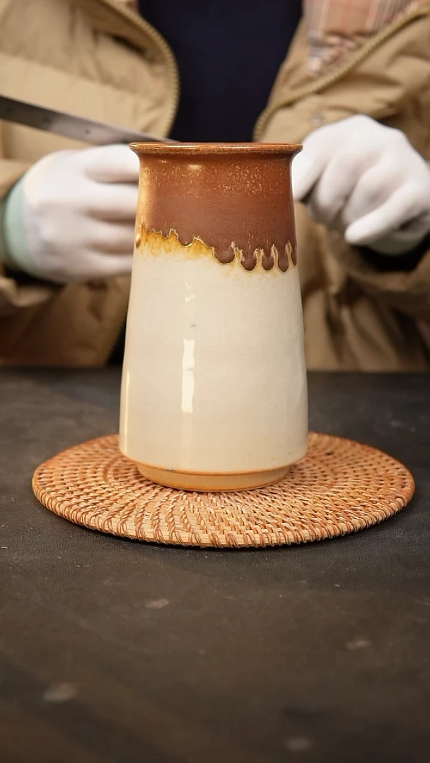 【闪购商品】瓷片泥泥手工花盆口8