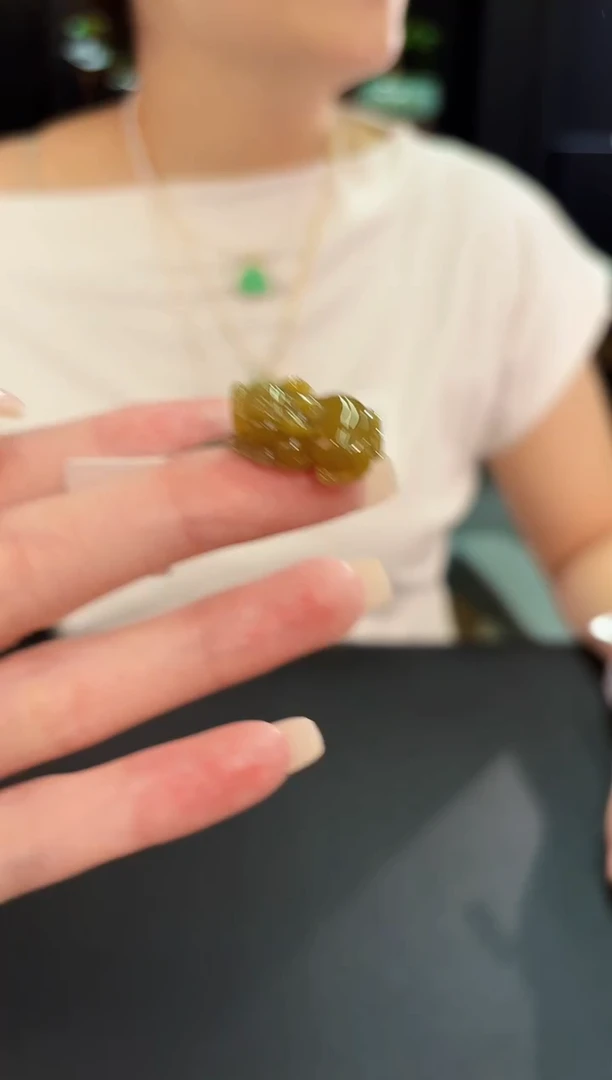 翡翠未镶嵌颈饰 缅料A货/支持复检/一件