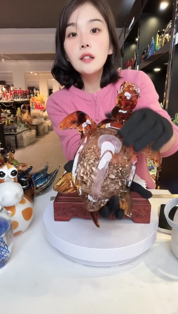 【闪购商品】茶盏琉璃摆件家居摆件