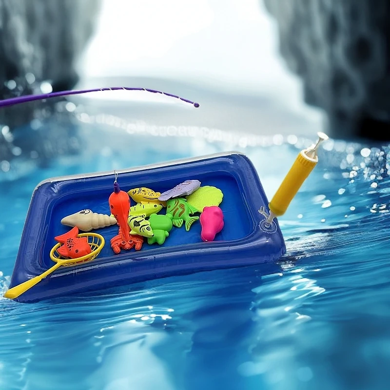 早教益智泳池磁力钓鱼玩具