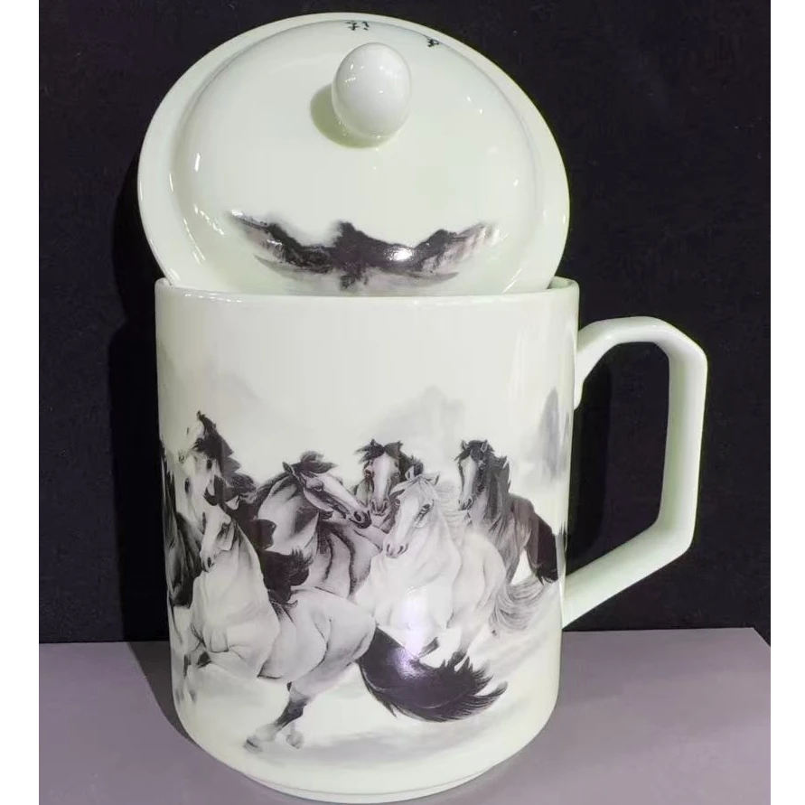 B566景德镇制陶瓷办公杯一件