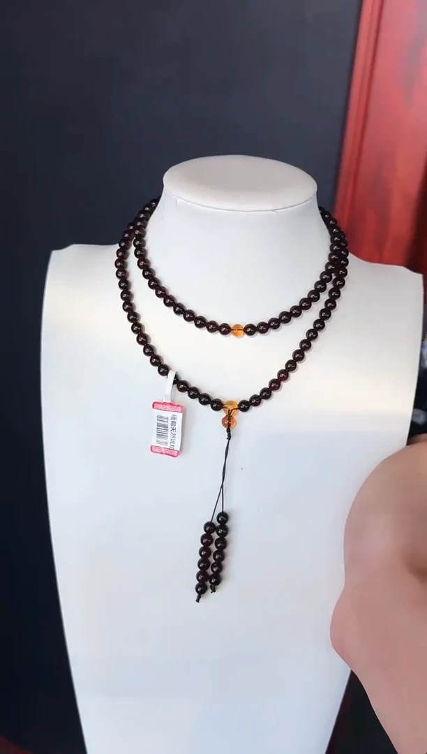 琥珀颈饰未镶嵌#71缅甸琥珀翳珀108.5mm