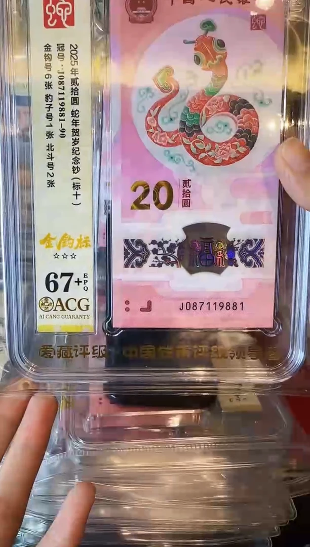 塑料2025蛇钞 爱藏 标十 如图 啊啊啊