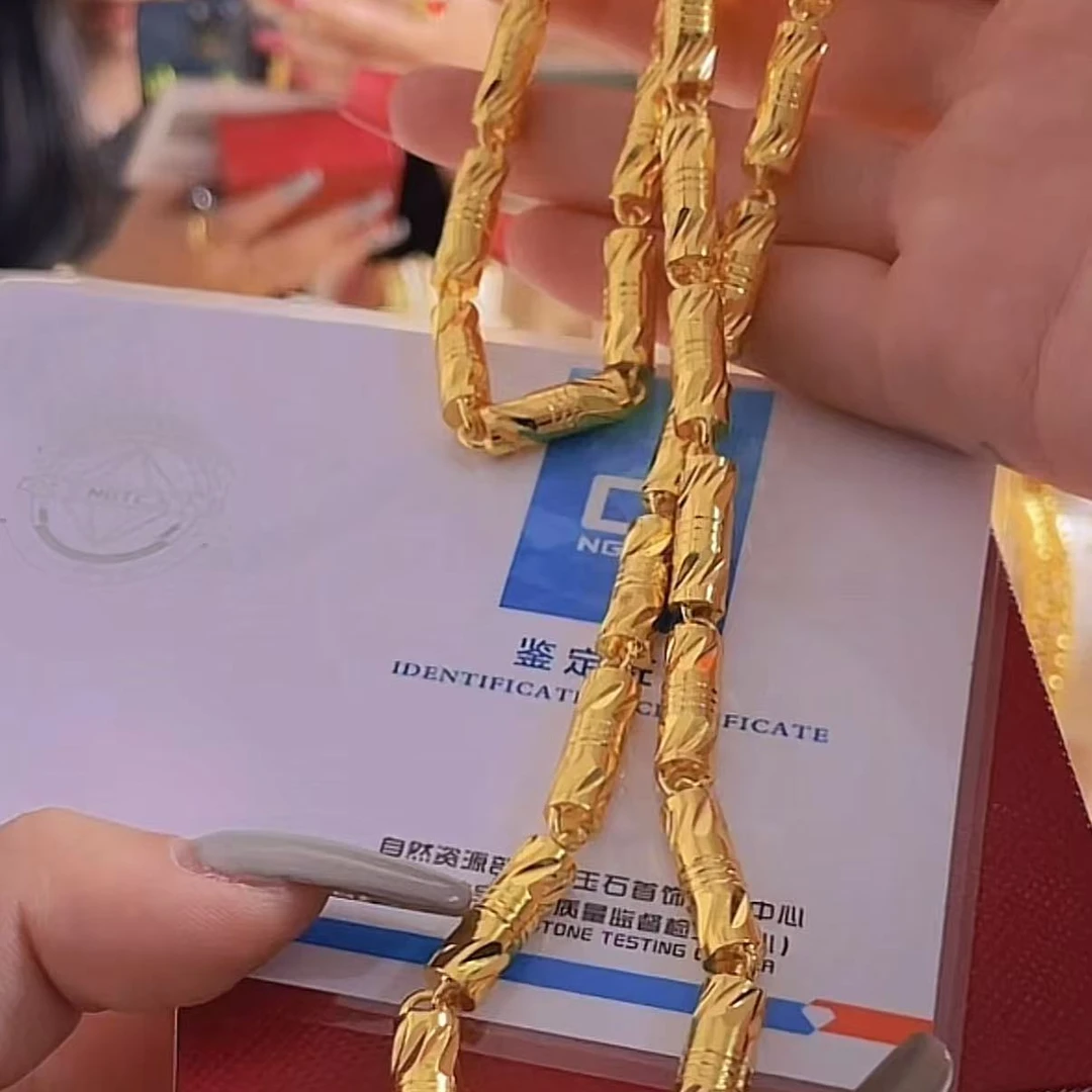 竹节项链经典时尚款