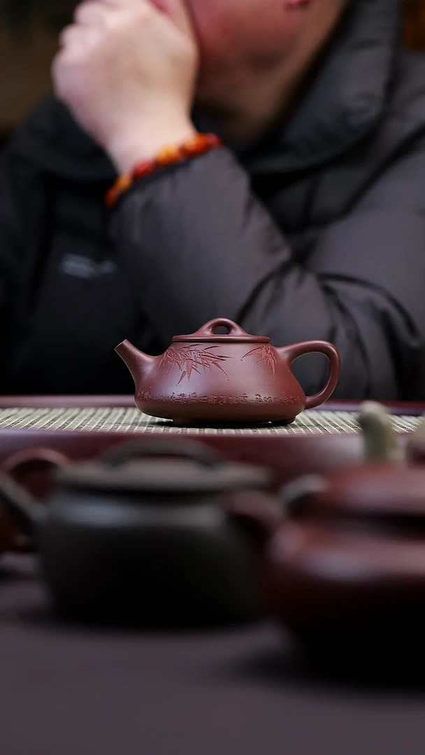 茶壶紫砂紫砂茶壶（平盖石瓢）