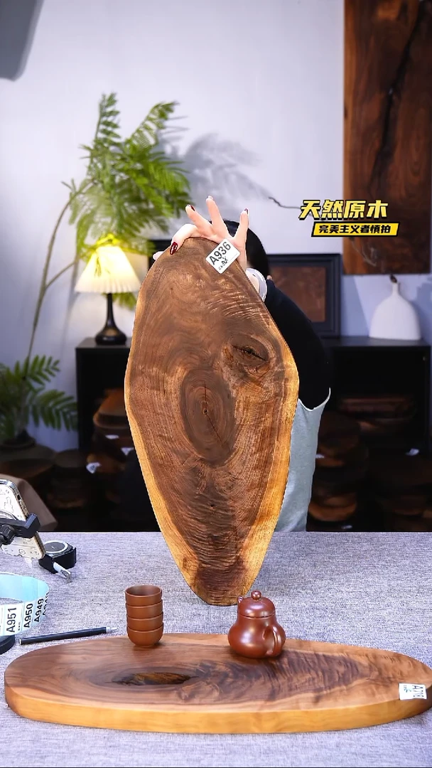 木北美黑胡桃原木.干裂疤结不属于商品质量问题完美主义者慎拍