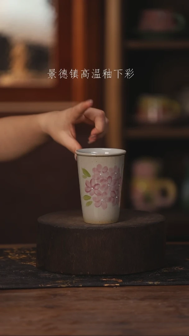 陶瓷景德镇高温釉下手绘陶瓷486