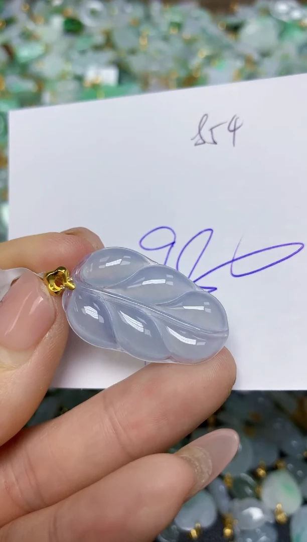 【闪购商品】翡翠挂件18K金镶嵌 天然翡翠A货