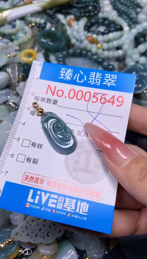 【闪购商品】翡翠颈饰未镶嵌含绳0005649