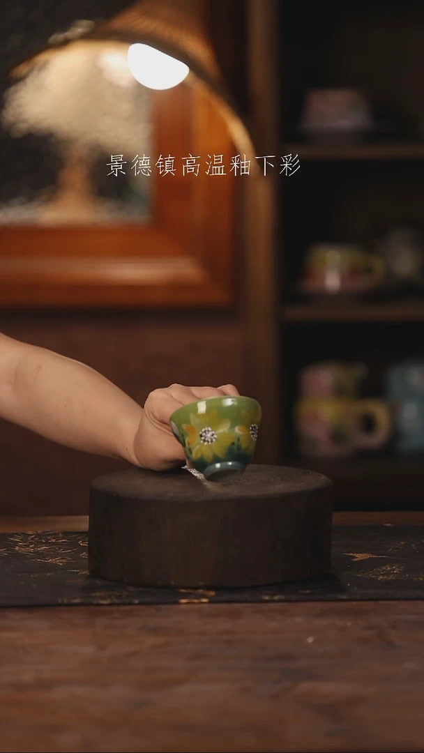 陶瓷景德镇高温釉下手绘陶瓷