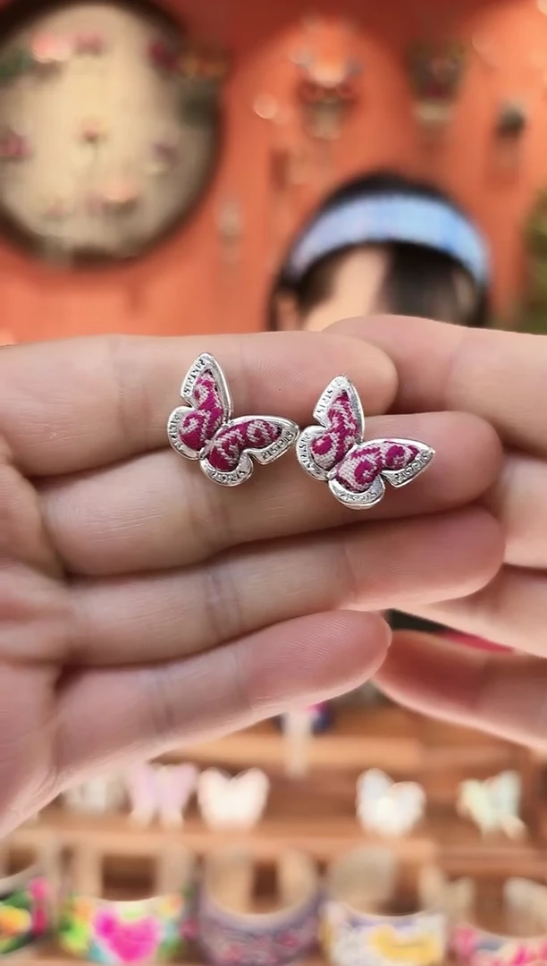 织绣非遗苗绣刺绣耳钉26