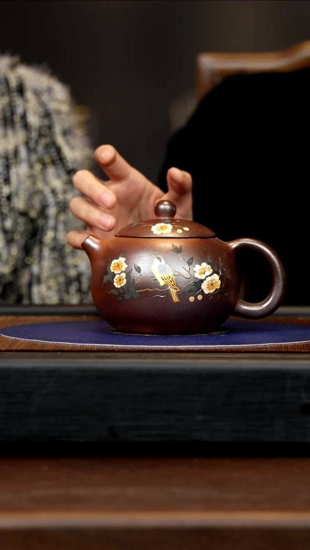 【闪购商品】紫砂茶壶GS 柴烧 西施 400cc