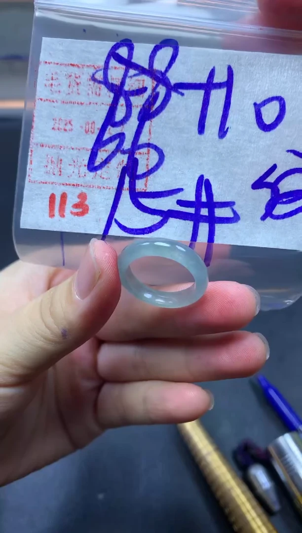 未镶嵌定制翡翠戒圈15#76毛货需精细抛光