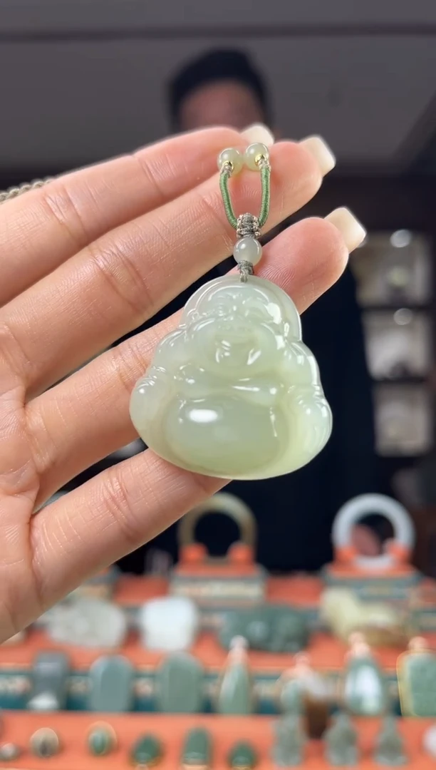 颈饰未镶嵌和田玉佩佩35mm左右