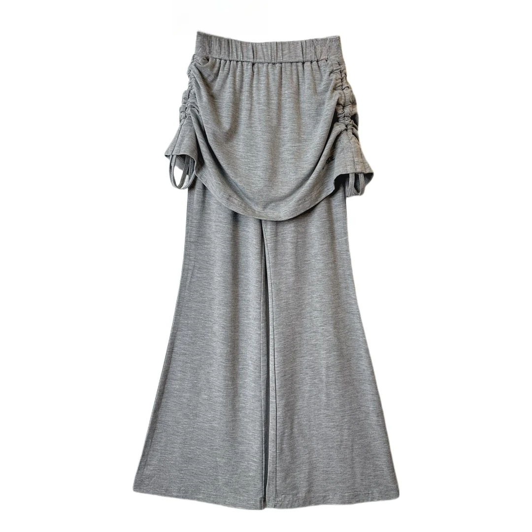 熙爱2025早春新款女童韩版宽松喇叭裤百搭中大童时尚休闲裤25886