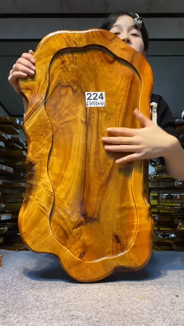 实木原木茶盘 一物一拍(不含配件）