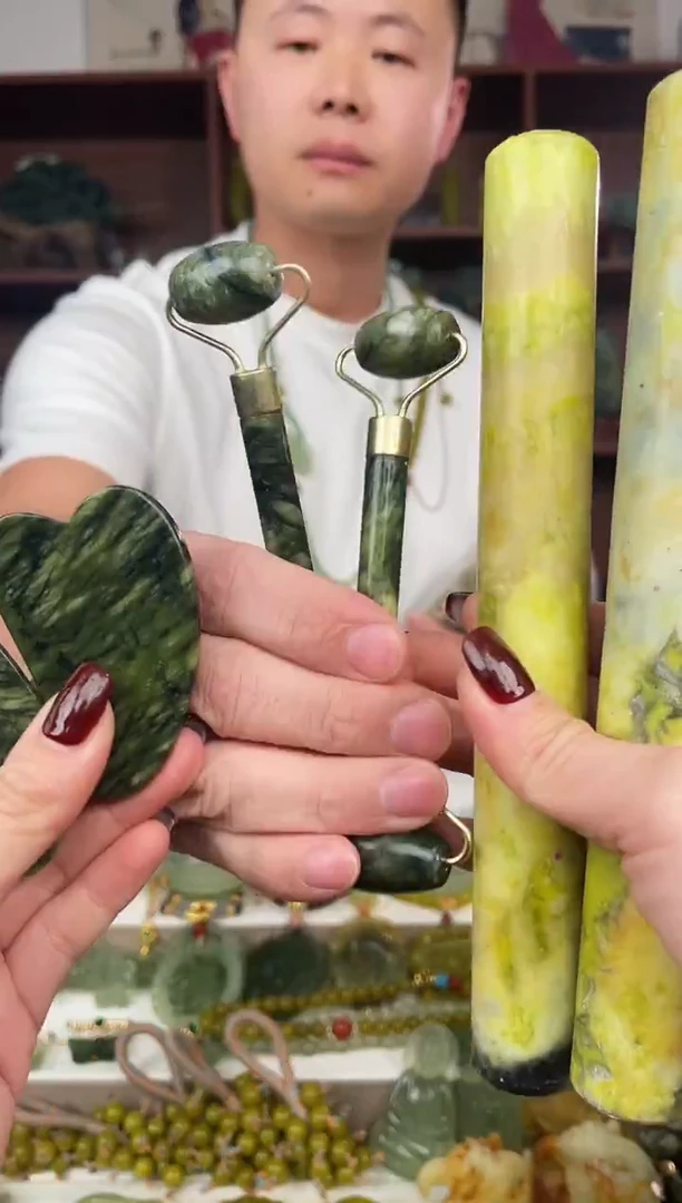 未镶嵌蛇纹石玉颈饰多样性发货拍一发一