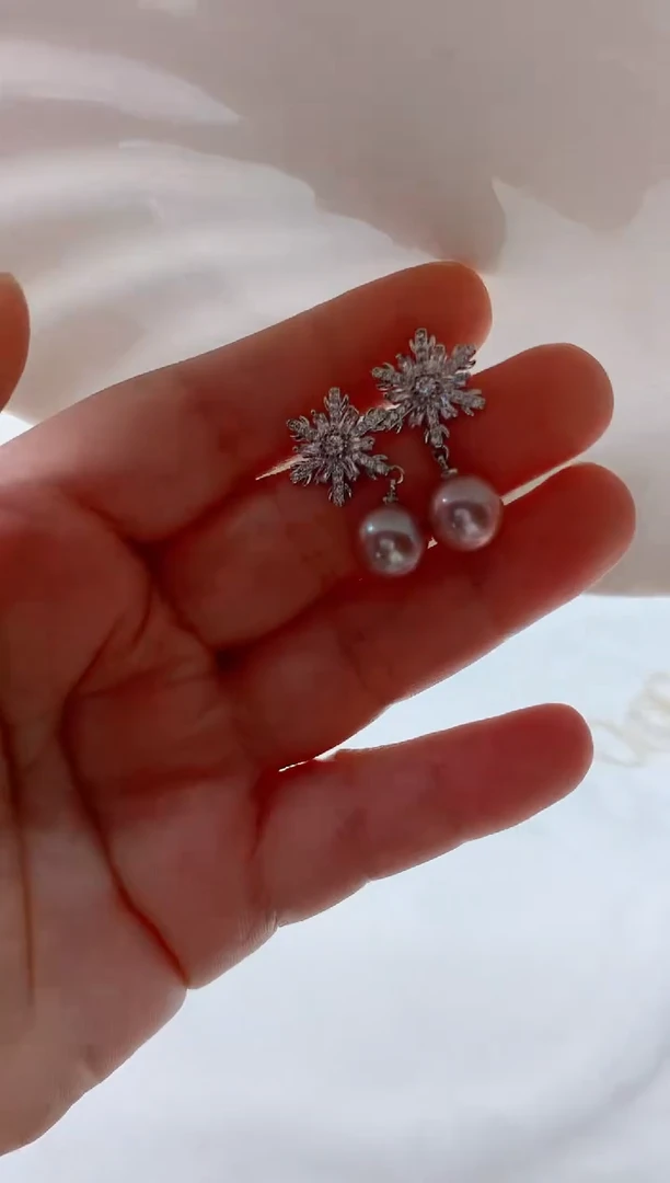 未镶嵌耳饰淡水珍珠多样性发其一【非无瑕】