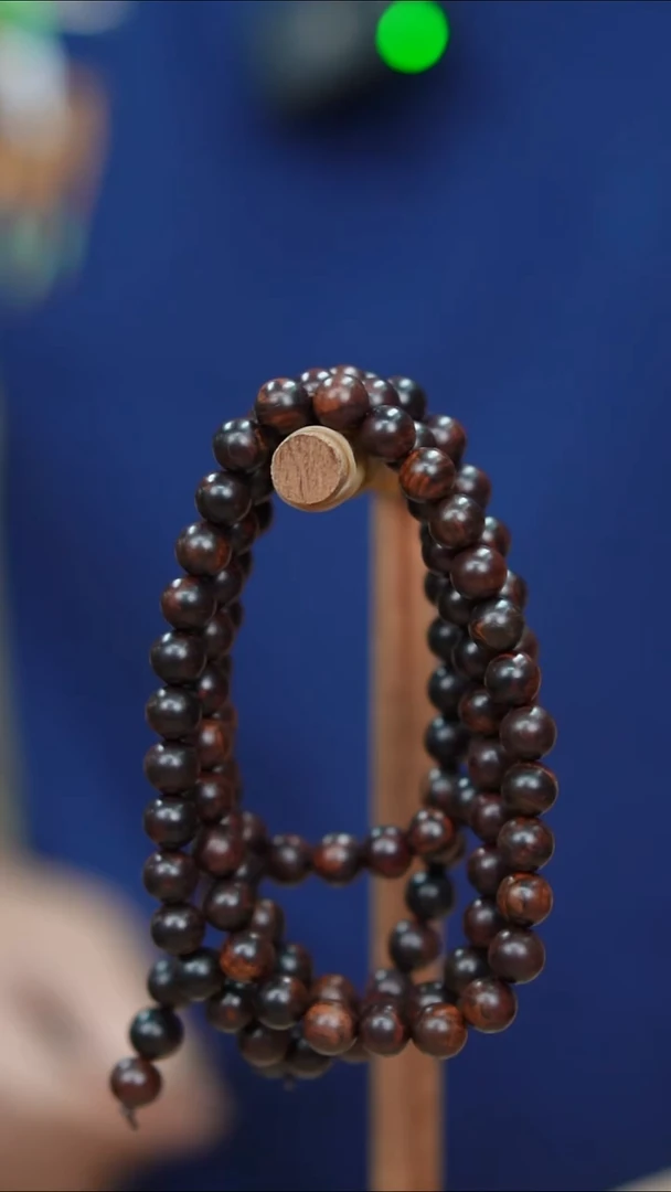 黄花梨/降香黄檀海南黄花梨紫油梨0.8X108长款手串（1280）