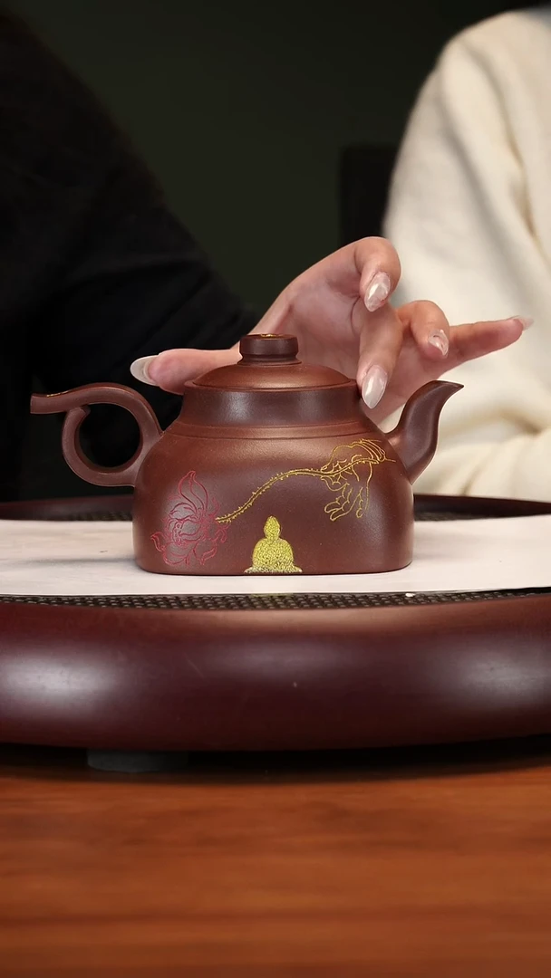 【闪购商品】紫砂茶壶2-6WHJ无相底槽清350cc