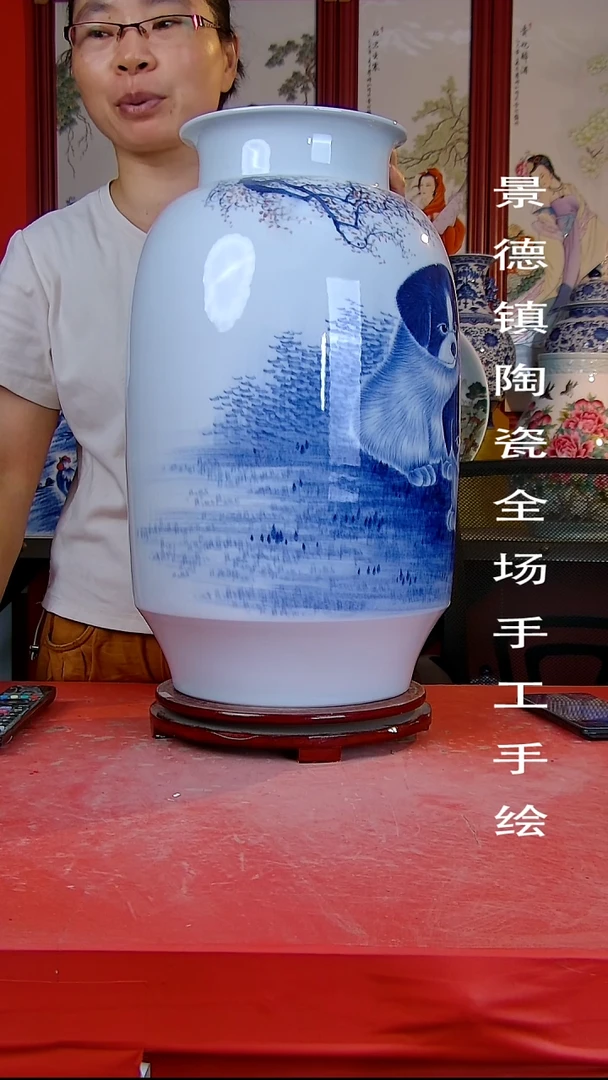 摆件景德镇陶瓷 全场手工手绘